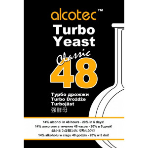 Дрожжи Турбо Alcotec Classic 48 130гр Дрожжи Турбо Alcotec Classic 48 130гр