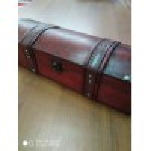 Кофр подарочный для бутылки 34х11 см Сундучок под красное дерево Кофр подарочный для бутылки 34х11 см Сундучок под красное дерево