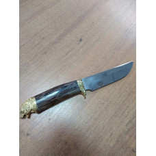 Кизлярский нож с головой ВОЛК (Латунь)