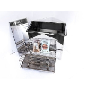 Коптильня из нерж металла с гидрозатвором (Пятигорск) 45/25/25 см Коптильня из нерж металла с гидрозатвором (Пятигорск) 45/25/25 см